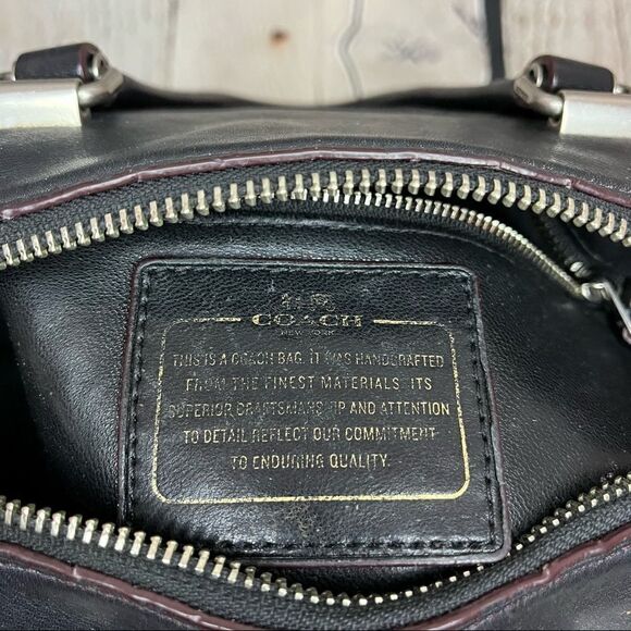 Coach Vintage Leather Ace Satchel Handbag - Picture 5 of 14